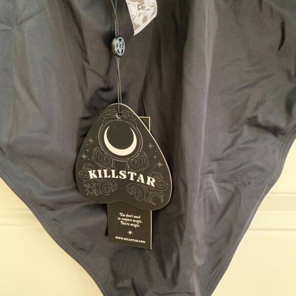 NWT Killstar Beach Beast Devil Baphomet Pentagram Gothic Full Swimsuit XXL - Picture 11 of 14